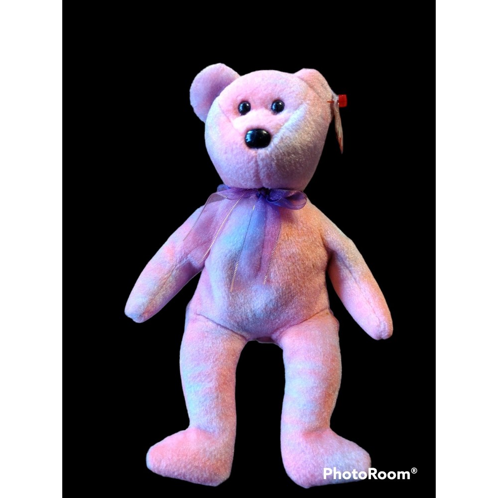 TY Beanie Babies, Clubby, 5th Anniversary Edition, 06/20/2002, Pink, 9 Inches